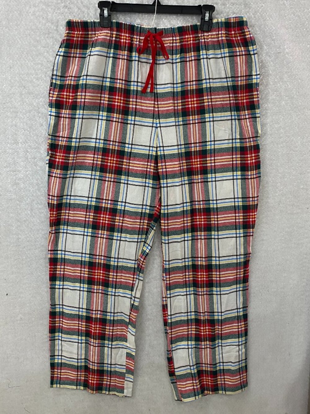 SONOMA Pajama Pants Woman's XXL Red Buffalo Plaid Flannel Loungewear Pockets